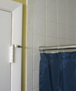 iDesign Astor Metal Tension, Adjustable Customizable Curtain Rod for Bathtub, Shower Stall, Closet, Doorway, 43-75", Brushed Stainless Steel,78570 43-75" Set of 1 37 71yn0qf5IL