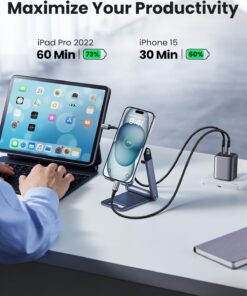 UGREEN USB C Charger Cable, 60W 2-Pack USB C Cable Nylon Braided for iPhone 15, Samsung Galaxy S23, Google Pixel 7, MacBook Air/Pro, Dell XPS, iPad Pro/Mini/Air, Switch, Steam Deck 3.3FT 21 71ynI VGf8L