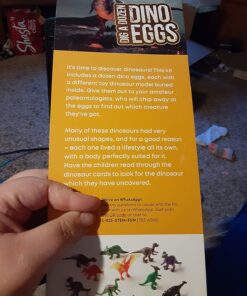Dig a Dozen Dino Egg Dig Kit for Kids - Dinosaur Toys Gift 3-12 Year Old - 12 Eggs & Surprise Dinosaurs - Science STEM Activities - Educational Boy Toy Party Gifts for Boys & Girls Ages 3-5 4-7 5-7+ 71 71ynMRLORaL