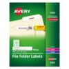Avery File Folder Labels for Laser and Ink Jet Printers with TrueBlock Technology, 3.4375 x .66 inches, White, Box of 1500 (5366) 1500 Labels 40 71ynNlJGB1L