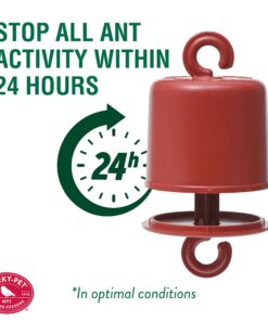 Perky-Pet 245L Ant Guard for Hummingbird & Oriole Feeders - Protects Nectar From Ants, Red, Pack of 1 18 71ynapjN0YL