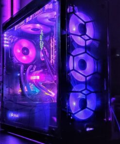 Corsair CORSAIR Crystal 570X RGB Mid-Tower Case, 3 RGB Fans, Tempered Glass - Mirror Black (CC-9011126-WW) 66 71yoXIdgClL