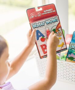 Melissa & Doug On the Go Water Wow! Water-Reveal Activity Pads, 3-pk, Animals, Alphabet, Numbers - 3-Pack Of Reusable No-Mess Travel Activities For Kids Bundle: Animals, Alphabet, Numbers Standard Packaging 34 71yp2D 95fL