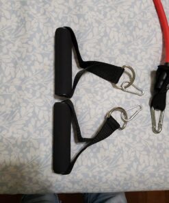 KKTOCHVC Premium Exercise Pull Handles, Resistance Bands Handle, Fitness Handle, Workout Handles Dense Foam Wrap Handle Replacement Fitness Equipment for Pilates, Yoga, Strength Training Black-1 Pair 23 71ypCoSfRrL