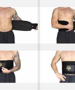 Alternative view of iDofit Waist Trimmer Belt, Sweat Wrap for Fat Burning, Sauna Belt Waist Trainer Stomach Shaper for Women & Men M: 8" Wide x 42" Long