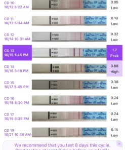 Easy@Home Ovulation Test Strips (50-Pack), FSA Eligible Ovulation Predictor Kit, Powered by Premom Ovulation Calculator iOS and Android APP, 50 LH Tests 50 Count (Pack of 1) 29 71yqf7IAOwL