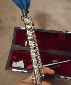 Eastar Piccolo Instrument for Beginners Students, Key of C Piccolo Flute, with Hard Case, Cleaning Rod, Cloth, Swab and Gloves, 2-Piece, Nickel Plated Piccolo, EPC-1 30 71yqzd5QaVL