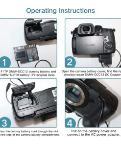 F1TP DMW-DCC12 Dummy Battery DC Coupler DMW-AC10 AC Power Adapter Kit for Panasonic Lumix DC-G9 GH5 GH5s DMC-GH4 GH4H GH3 GH3H Cameras. 8 71ys8swu3zL