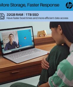 HP 2023 Newest 17 Laptop, 17.3” HD+ Display, Intel Core i3-1125G4 Processor, 32GB RAM, 1TB SSD, Intel UHD Graphics, Wi-Fi, HDMI, Webcam, Long Battery, Windows 11 Home in S Mode, Natural Silver Envy 14 17in - 32GB RAM | 1TB SSD 11 71ys9p6sRL