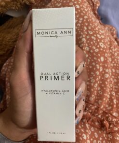 Monica Ann Beauty Dual-Action Face Primer - 30 mL | Hydrating Makeup Primer With Vitamin C & Hyaluronic Acid | Smoothing Translucent Matte Pore Minimizer | Foundation Primer For Any Skin Tone 1.01 Fl Oz (Pack of 1) 28 71ysMZ1mxIL