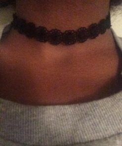 Outee 9 Pcs Choker Set Black Chokers Necklaces for Women Black Velvet Choker Necklaces for Teen Girls Henna Tattoo Ribbon Chokers for Women 55 71ysWdKqhL