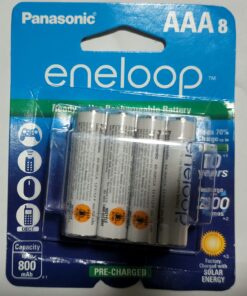 Panasonic BK-4MCCA8BA eneloop AAA 2100 Cycle Ni-MH Pre-Charged Rechargeable Batteries, 8-Battery Pack 8 Count (Pack of 1) 36 71yt3My1hjL