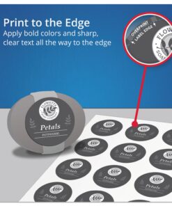 Avery Printable Round Labels with Sure Feed, 2" Diameter, Glossy Clear, 120 Customizable Labels (22825) 31 71ytG uEDQL