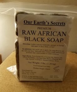Our Earth's Secrets Premium Natural Raw African Black Soap, 3 Pound Unscented 3 Pound (Pack of 1) 25 71ytdLoB4L