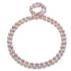HinsonGayle AAA Handpicked 8-8.5mm Ultra-Luster Oval Freshwater Cultured Pearl Rope Necklace (48 inch) lavender 2 71yuiaL4ucL