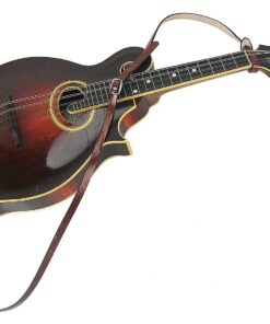 Walker & Williams M-41 Chestnut Brown Leather Mandolin Strap For A or F Types 14 71yuw3FlEuL