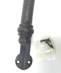 Large Rustic 14" Iron Pull Bar Door Handle Premium with Hardware 12 71ywO6uGhpL