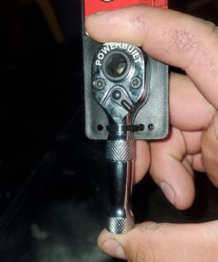 Powerbuilt Stubby Ratchet, Mini 1/4 Inch Ratchet Wrench, Reversible 72 Tooth, Tight Spaces, Quick Release - 940478 Multicolor 25 71ywwjNuWdL