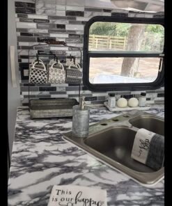 Benzara BM177866 Rustic Galvanized Metal Crockery Holder with Cup Hooks, Gray 34 71yxL4 FgxL