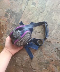 GVS Elipse P100 Dust Half Mask Respirator with replaceable and reusable filters included, Blue 37 71yxXTpAZkL