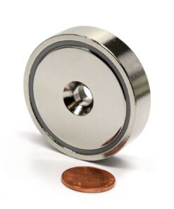 CMS Magnetics 150 LB Holding Power Neodymium Round Base Magnet w/ Countersunk Hole OD 1.89" - 1 Ct. Cup Magnet | Magnetic Assembly | Fishing Magnet (Cup Magnet 5) Cup Magnet 5 13 71yxkkGgWfL