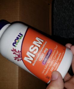 NOW Supplements, MSM (Methylsulfonylmethane) 1,000 mg, Joint Health*, 240 Veg Capsules 240 Count (Pack of 1) 19 71yxnK0aRML