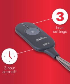 Alternative view of Sunbeam Heated Throw Blanket | LoftTec, 3 Heat Settings, Sand - TSL8TS-R783-31A00