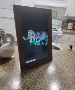 Canupdog 10.1 WiFi Digital Picture Frame, IPS Touch Screen Smart Cloud Digital Photo Frame with 16GB Storage, Wall Mountable, Auto-Rotate, Motion Sensor, Share Photos via Frameo App 10.1 inch Wooden 36 71yzx 3njeL