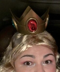 Disguise Women's Nintendo Super Mario Bros.Princess Peach Adult Costume Accessory Kit One Size Gold/Red/Green/White 30 71z 8X4qs6L