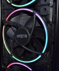 PCCOOLER 120mm Case Fan 3 Pack Moonlight Series, Computer Case Fan PWM High Performance Cooling PC Fans Dual Light Loop Quiet Fan/Multiple Light Modes with Controller for PC Cases 3IN1 57 71z0SB2g7ZL