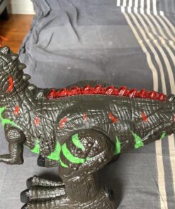 TEMI 8 Channels 2.4G Remote Control Dinosaur Toys for Kids 3 4 5 6 7 Years, Electric Stunt RC Walking T- Rex Toy with Lights and Sounds Powered by Rechargeable Battery, Gift for Boys 1 pack with remote 36 71z0pqBq74L