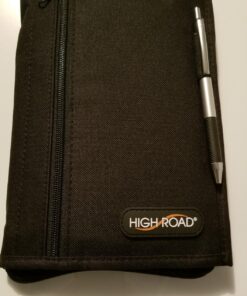 High Road Car Glove Box Organizer, Registration and Insurance Document Holder and Car Manual Holder with Flexible Secure Zippered Case and Note Pad Black 62 71z0tHdI29L
