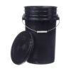 Hudson Exchange Premium 7 Gallon Bucket with Lid, HDPE, Black 22 71z28AHT6HL