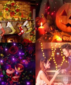 GDEALER 8 Pack 7.2 Feet 20 Led Fairy Lights Battery Operated Mini Silver Copper Wire Firefly String Lights for Christmas Bedroom Indoor Outdoor Wedding Mason Jar Dorm Decor DIY Costume Multi Color 8 Colors Mix 30 71z2Nlyjt9L