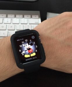 Spigen Rugged Armor Designed for Apple Watch Case for 42mm Series 3/Series 2/1/Original (2015) - Black 55 71z2aJELSuL