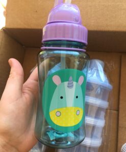 Skip Hop Toddler Sippy Cup with Straw, Zoo Straw Bottle, Unicorn 23 71z31Y5CWFL