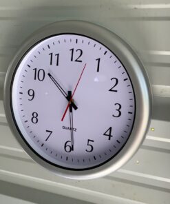 Poolmaster 52601 Indoor or Outdoor Clock, Silver 16 71z34r4R2FL
