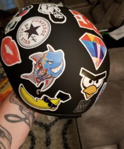 Daytona Helmets Half Skull Cap Motorcycle Helmet – DOT Approved X-Large Dull Black 38 71z3XKmPjRL