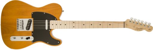 Squier Affinity Series Telecaster Electric Guitar, Butterscotch Blonde, Maple Fingerboard Right Handed