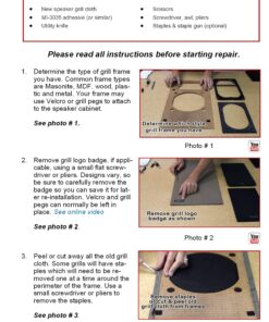 Alternative view of Jet Black Speaker Grill Cloth 60 Inch x 36 Inch, A-569