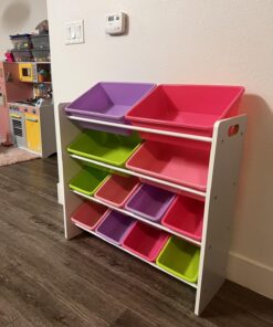 HoneyCanDo Kids Toy Storage Organizer With Bins, Pastel 31 71z5LZv o5L