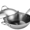 Cooks Standard Wok Multi-Ply Clad Stir Fry Pan, 13" with High Dome lid, Silver 54 71z5PRm38kL