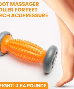 NATURAL CHEMISTREE Foot Massage Roller - for Plantar Fasciitis Relief, Acupressure Trigger Point Therapy, Diabetic Neuropathy, Whole Body Massager for Heel & Foot Arch Pain, Wrist, Shoulder & Neck 7 71z5psvggfL