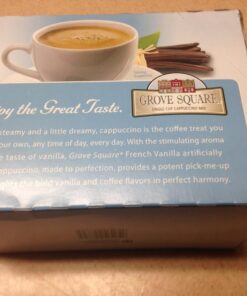 Grove Square Cappuccino Pods, French Vanilla, Single Serve , 24 Count (Pack of 1) 24 Count (Pack of 1) 38 71z678DLp7L