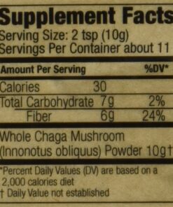 Sayan Siberian Raw Coarse Chaga Powder 4 Oz (113g) Wild Harvested Mushroom Tea, Powerful Adaptogen Antioxidant Supplement for Immune System and Digestive Health Chaga Coarse Powder 4 Ounce (Pack of 1) 22 71z6bZzb4bL