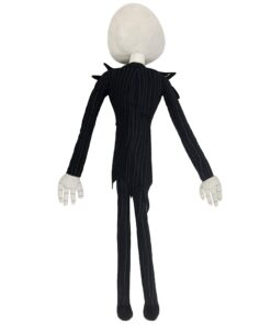 Jay Franco Disney Nightmare Before Christmas Plush Stuffed Jack Skellington Pillow Buddy - Kids Super Soft Polyester Microfiber, 27 inch (Official Disney Product) Black - Jack Skellington 17 71z74io7QL