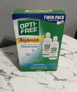 Opti-Free Replenish Multi-Purpose Disinfecting Solution with Lens Case, Twin Pack, 10-Fluid Ounces Each - 2 Count(Pack of 1) 29 71z79yUKdEL