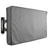 KHOMO GEAR Outdoor TV Cover Universal Weatherproof Protector for 55-58 Inch TV - Fits Most Mounts & Brackets, Grey 55'' - 58'' 15 71z8es1mKCL