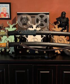 siwode Handmade Katana,Xin New Rope, Full Tang,Japanese Ninja Samurai Real Sword (T10 Clay_Tempered) 40-Inch Hollow Dragon Copper Tang 49 71z8fhqcPNL