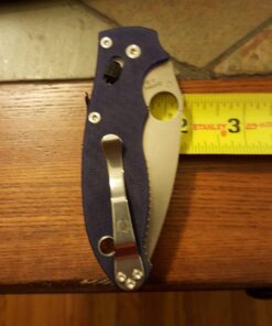 Spyderco Manix 2 Signature Knife with 3.37" CPM S110V Steel Blade and Durable Dark Blue G-10 Handle - PlainEdge - C101GPDBL2 47 71z9rhIN4WL